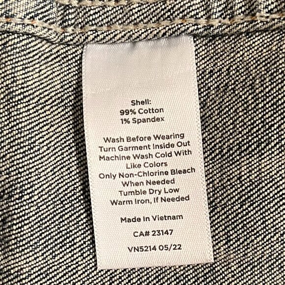 Talbots Jean Jacket Medium-dark Denim Blue Wash Size M EUC - Picture 9 of 9